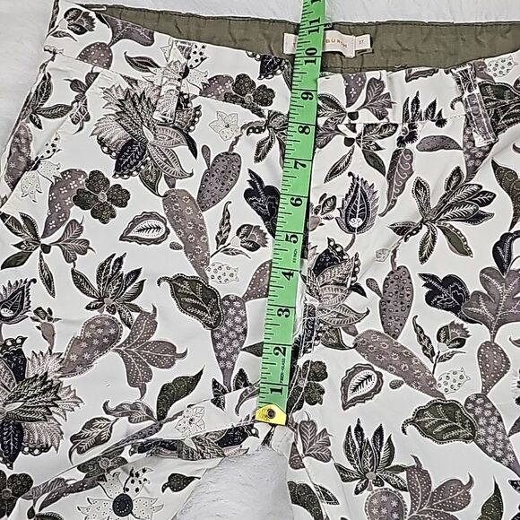 Tory Burch Women's Floral Leaf Printed Trousers Size 27 - Picture 6 of 8